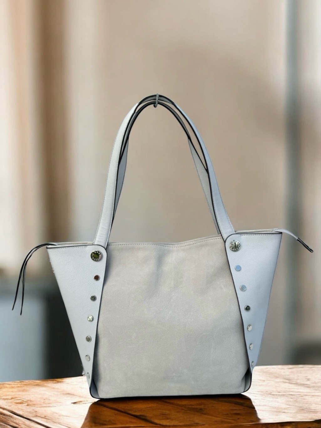 Henri Bendel Cooper Shoulder Bag Nubuck Leather Tote